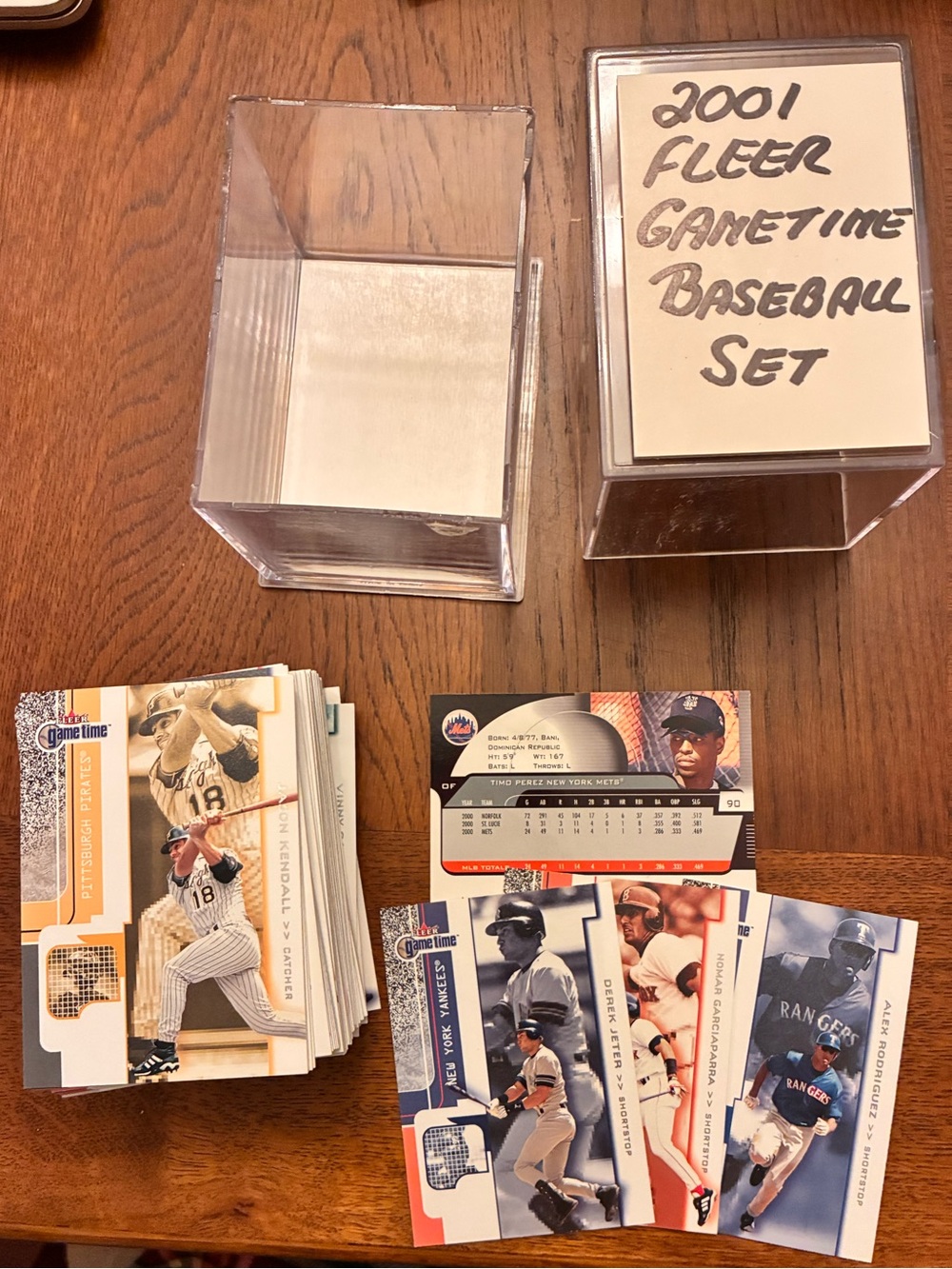 2001 Fleer Game Time Baseball Card Set of 90